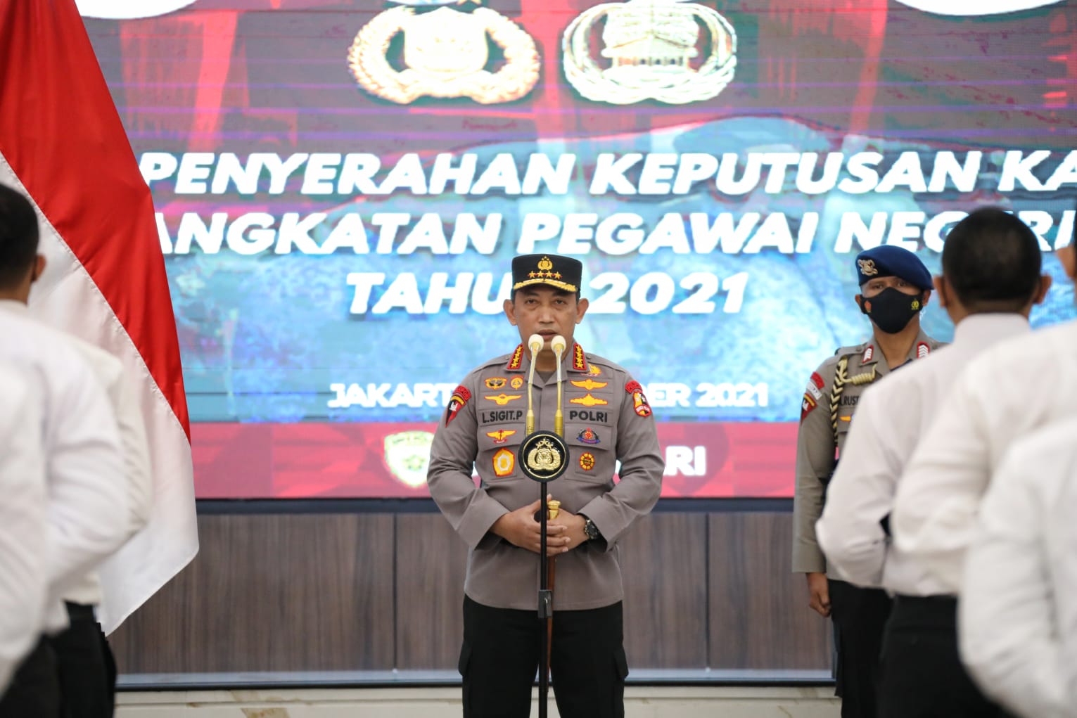 Lantik 44 Eks Pegawai KPK Jadi ASN, Kapolri: Kita Perkuat Komitmen Pemerintah Dalam Rangka Anti korupsi