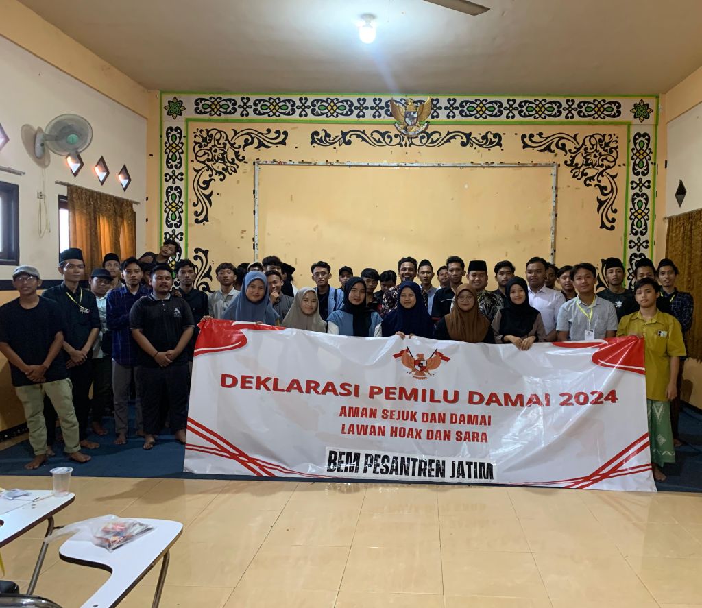 BEM PESANTREN JATIM Lawan Berita Hoaks dan Isu SARA Wujudkan Pemilu Damai 2024