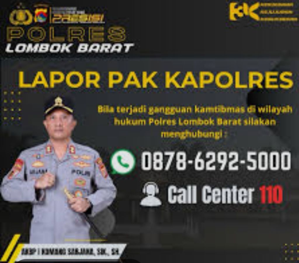 Kapolres Lombok Barat Ambil Sikap Tegas Demi Alasan Keamanan Menjelang Pilkada