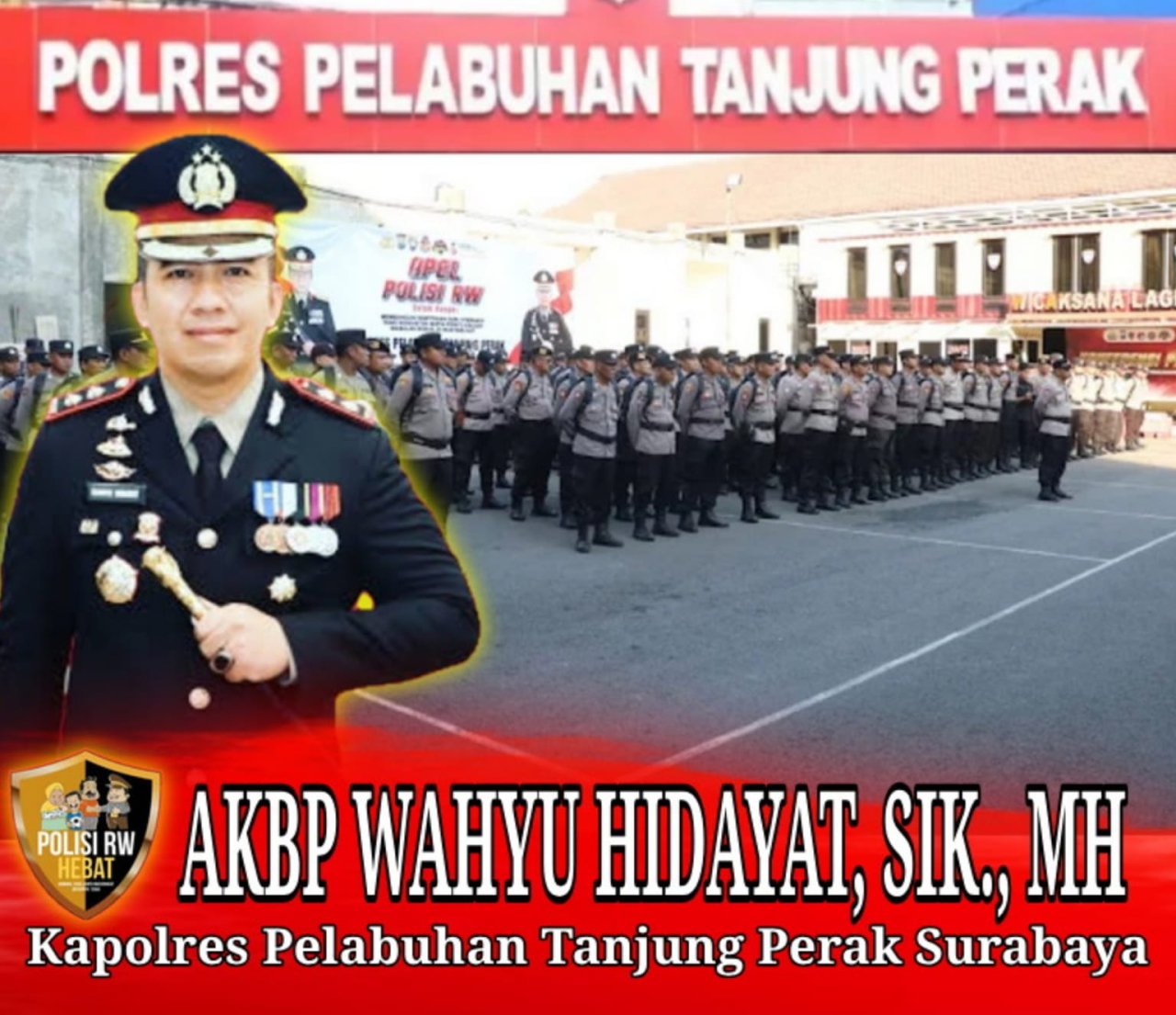 Polres Pelabuhan Tanjung Perak Surabaya Meningkatkan Polisi RW Lebih Tajam