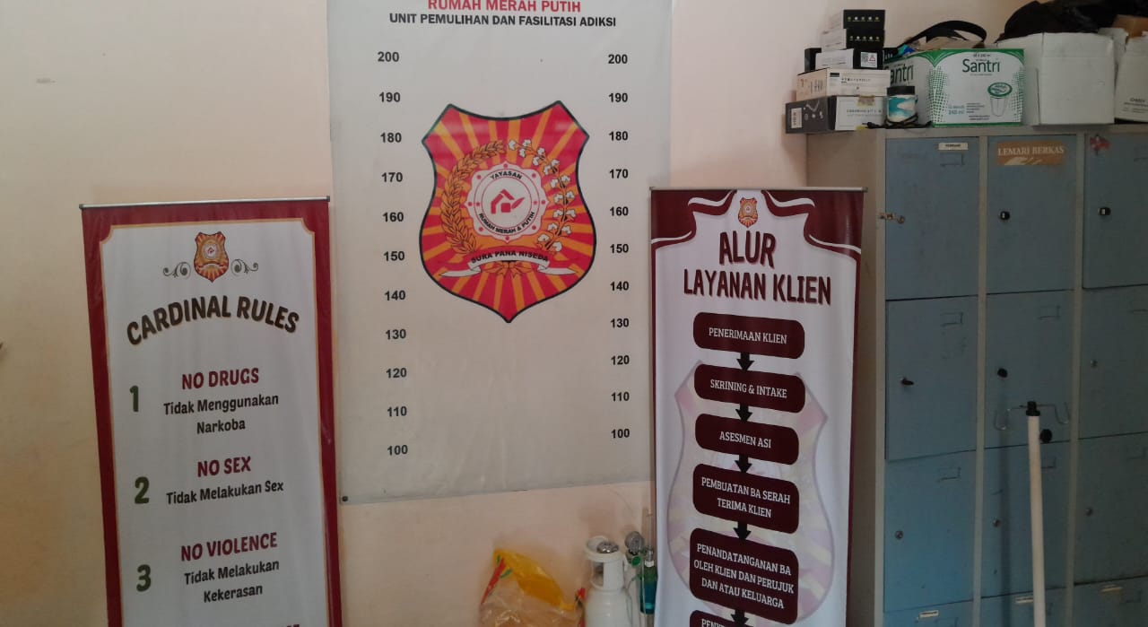 Ruang konselor Yayasan Rehabilitasi Narkoba Lembaga Swasta (Foto: Dok okejatim)