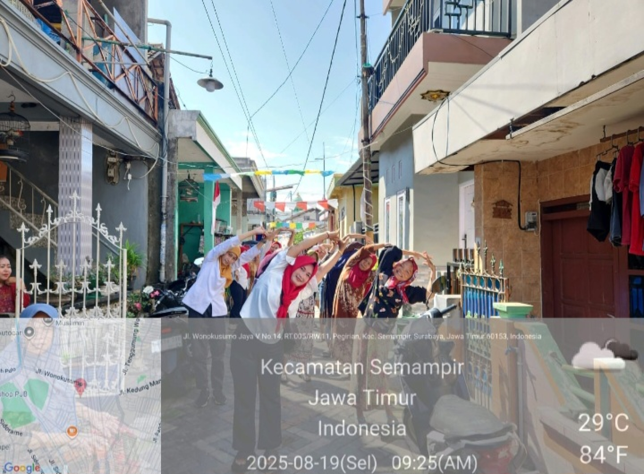 Peran Aktif KSH di Kelurahan Pegirian, Sehat Untuk Lansia