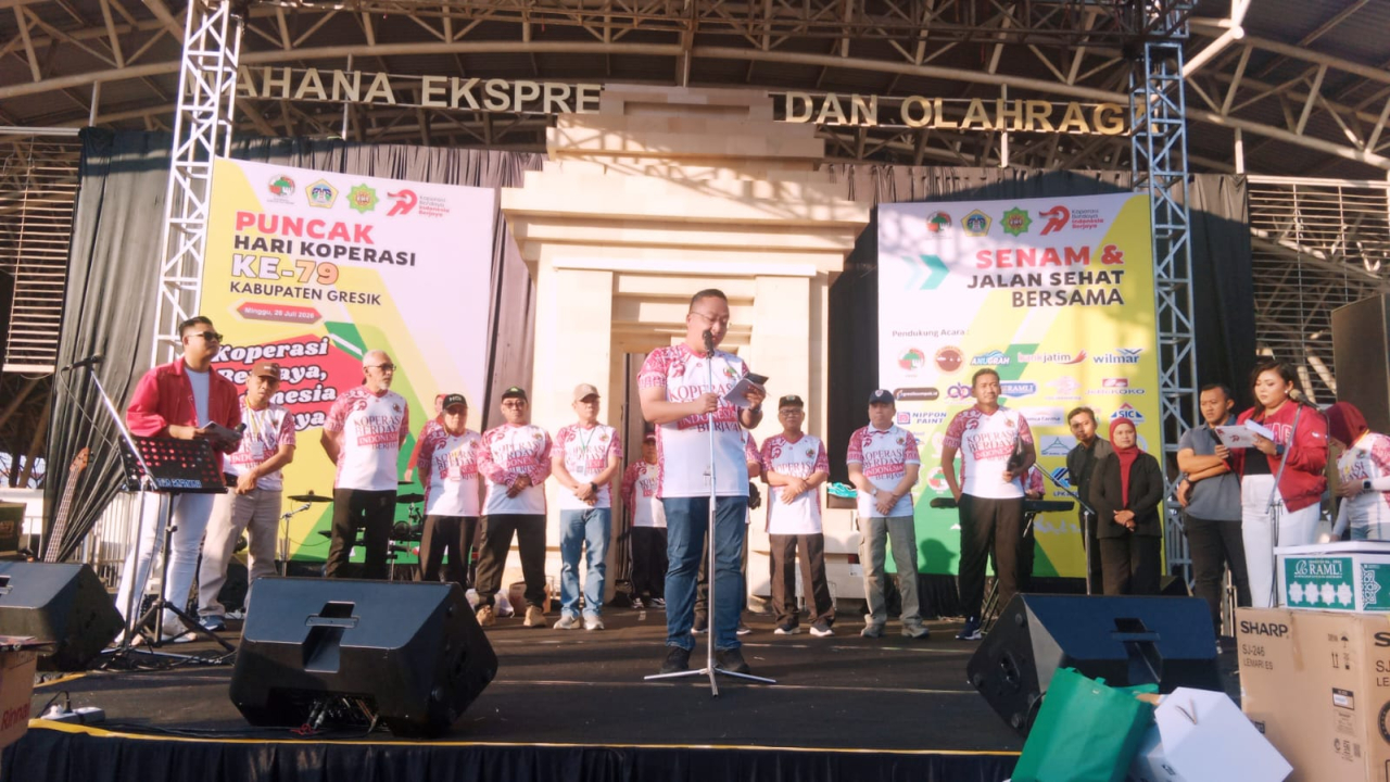 Hari Koperasi ke-79 di Gresik Jadi Ajang Penguatan UMKM, Ribuan Warga Banjiri WEP